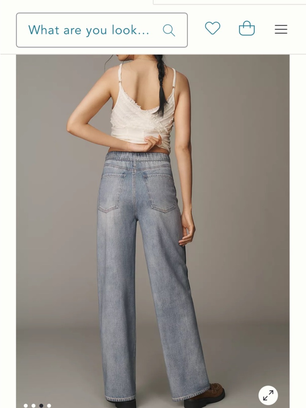 rag & bone Miramar Wide Leg Track Pants Coney Faux Denim NWT Size XL - Picture 4 of 14